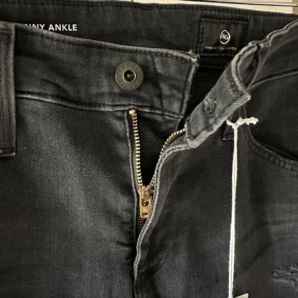 ADRIANO GOLDSCHMIED Womens Farrah Skinny Ankle Jeans $215 NEW Size 27 Destructed - Picture 4 of 14